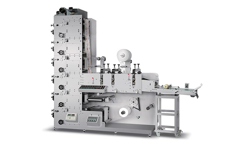 Presse flexo avec triple unité de découpe rotative ZBS-320G